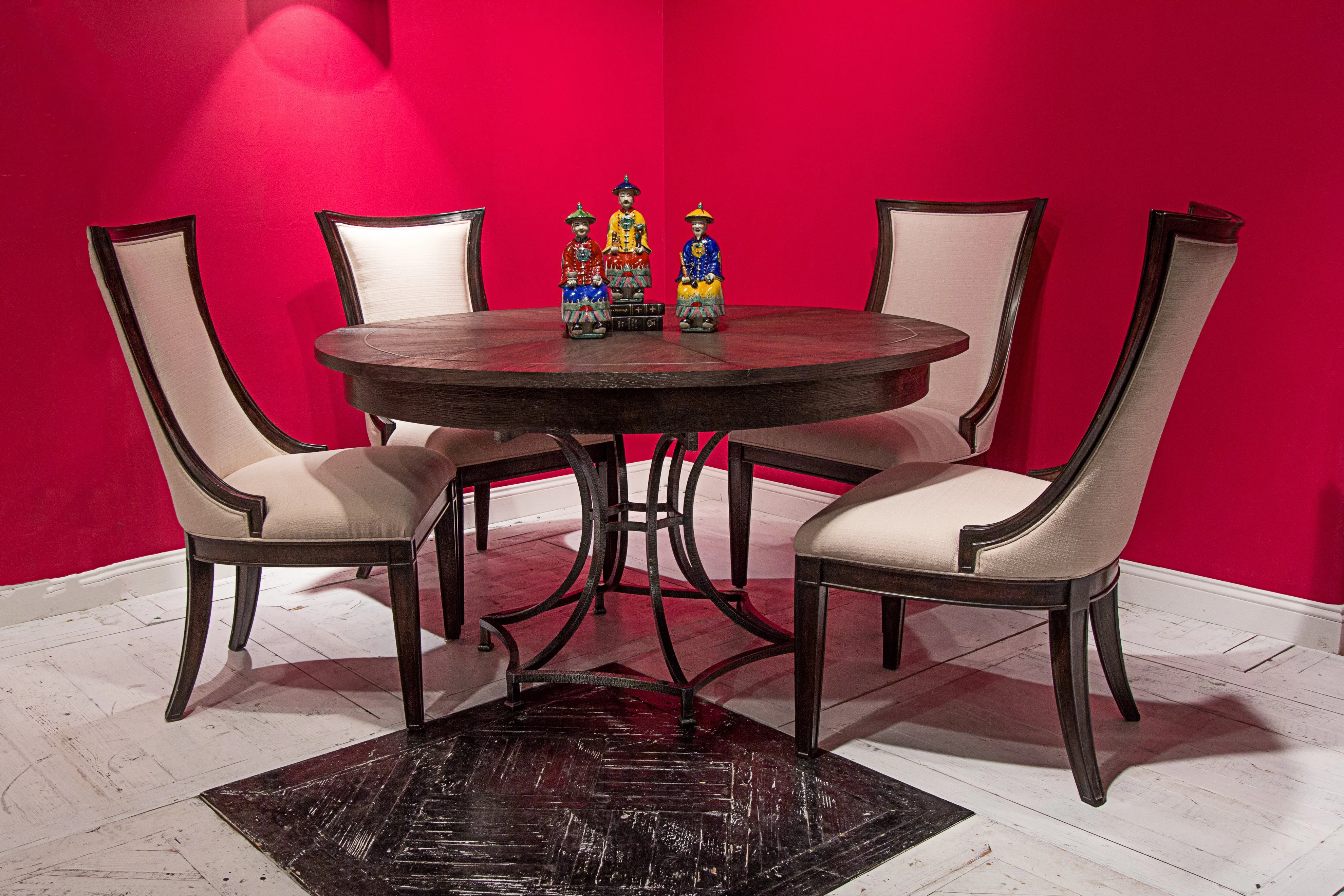 Sarreid - Walnut Jupe Dining Table  Small - Brown - Traditional