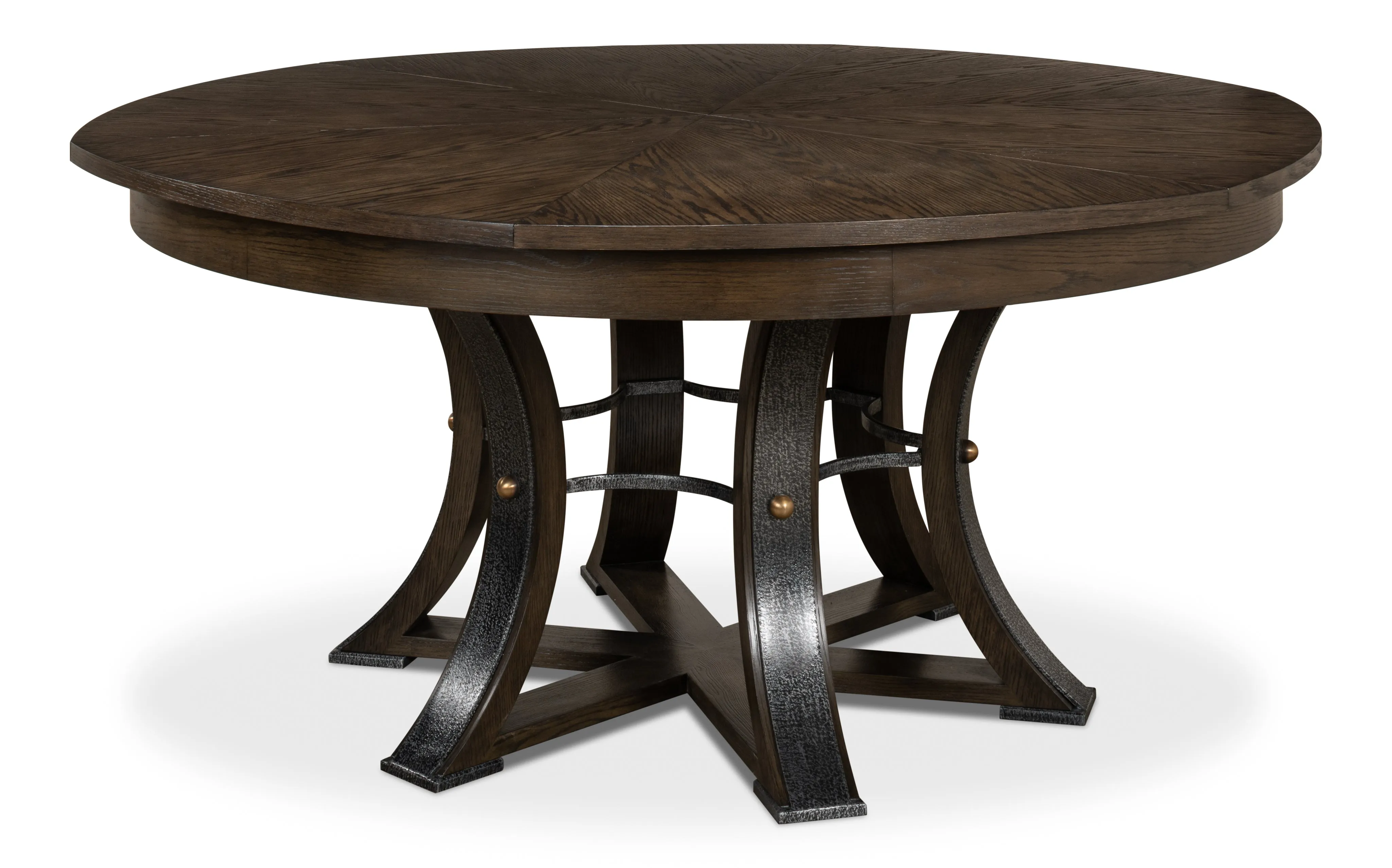 Sarreid - Walnut Jupe Dining Table  Small - Brown - Traditional