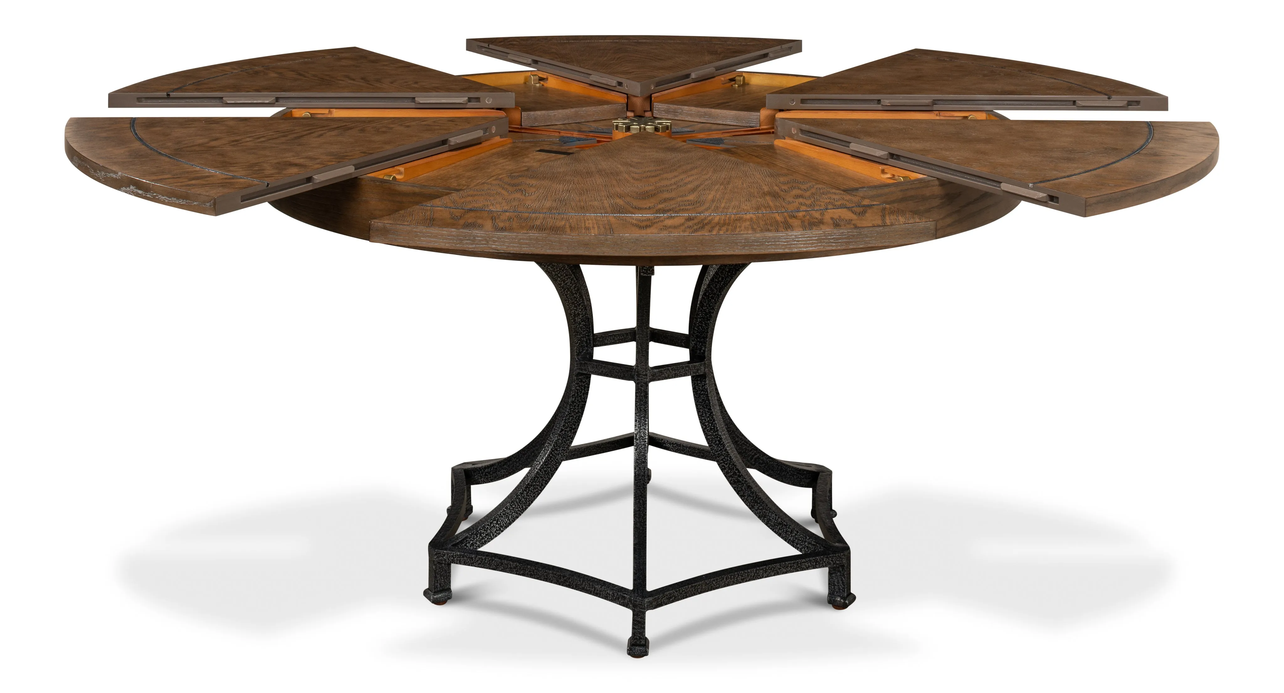 Sarreid - Walnut Jupe Dining Table  Small - Brown - Traditional