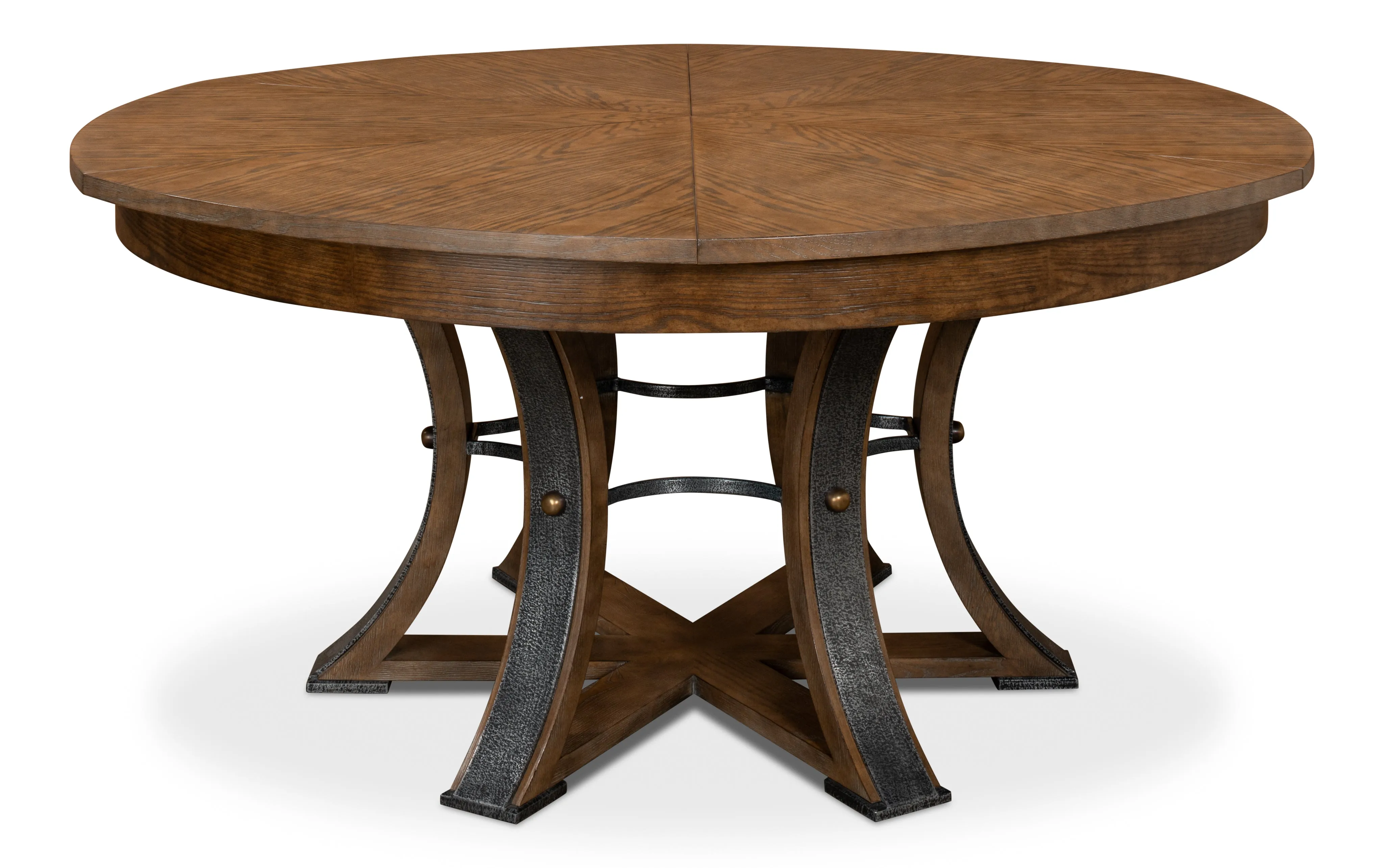 Sarreid - Walnut Jupe Dining Table  Small - Brown - Traditional