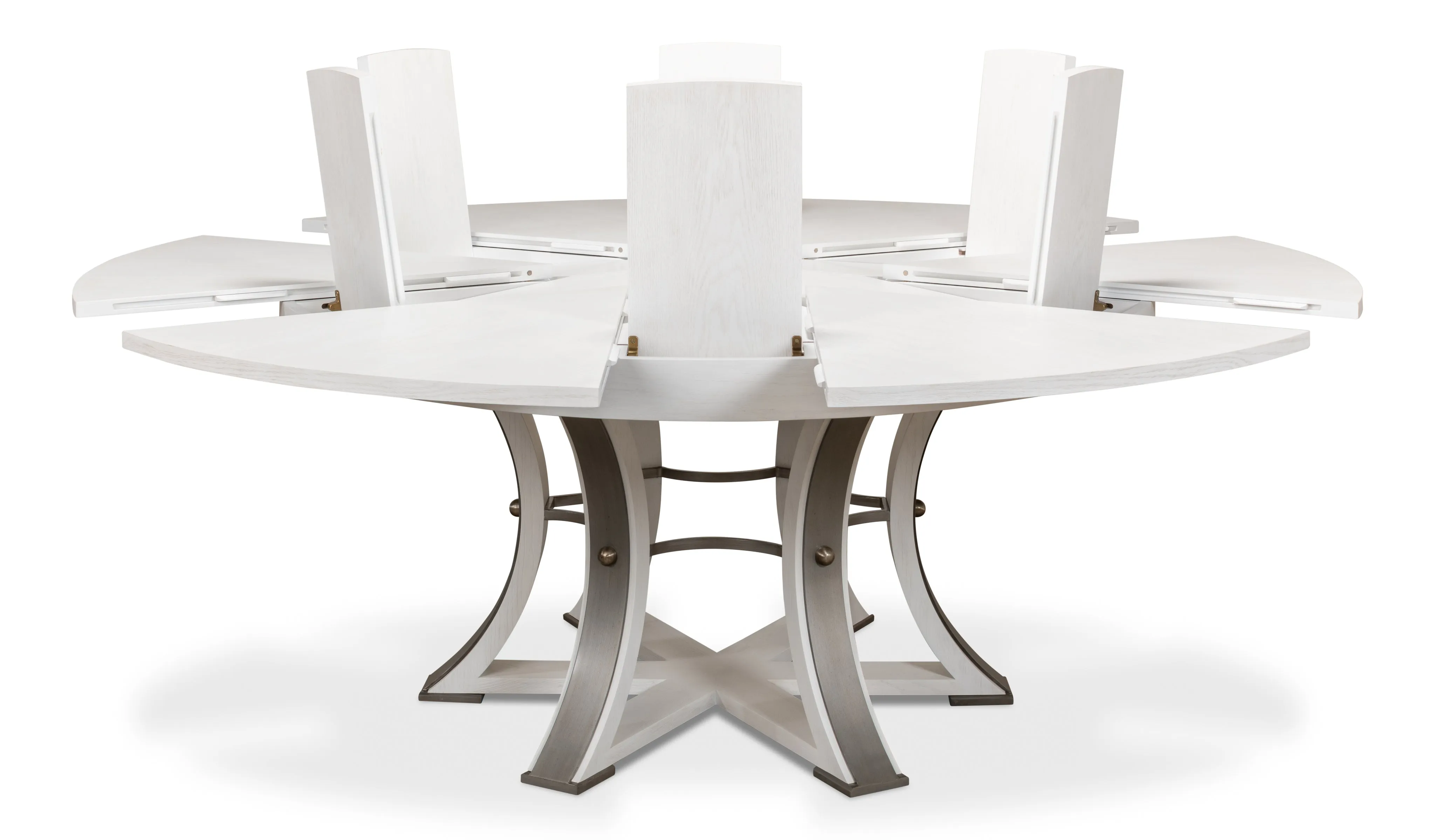 Sarreid - Walnut Jupe Dining Table  Small - Brown - Traditional