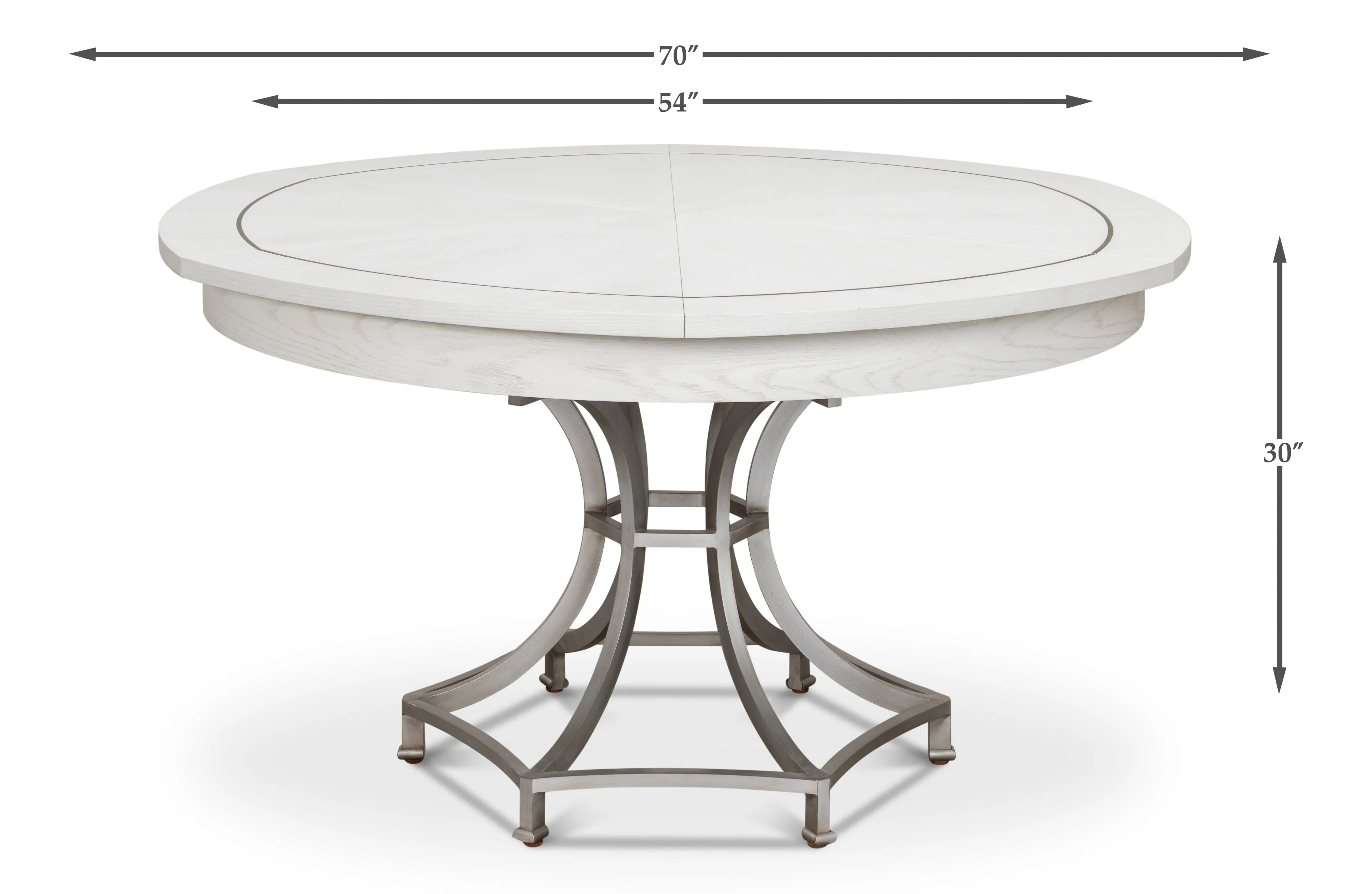 Sarreid - Walnut Jupe Dining Table  Small - Brown - Traditional