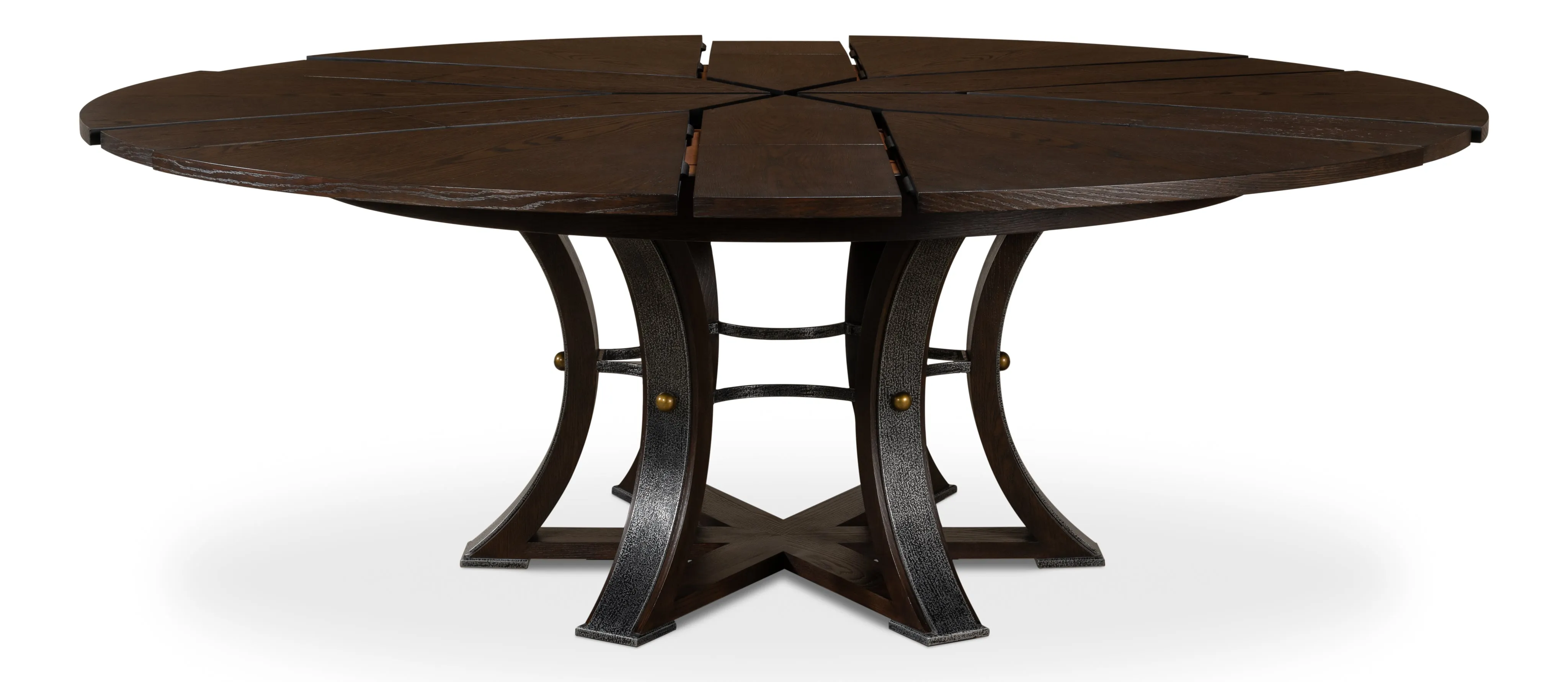 Sarreid - Walnut Jupe Dining Table  Small - Brown - Traditional