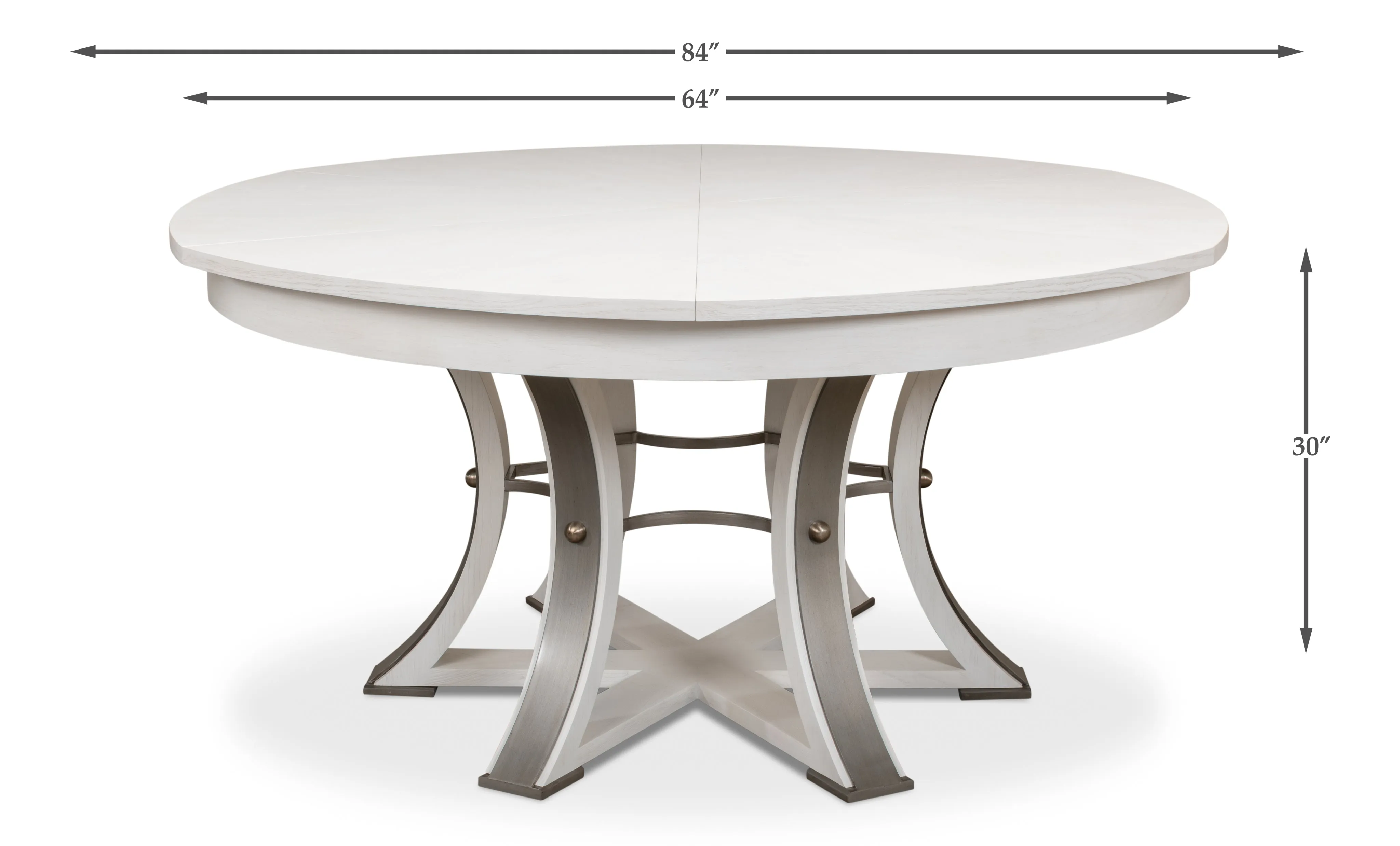 Sarreid - Walnut Jupe Dining Table  Small - Brown - Traditional
