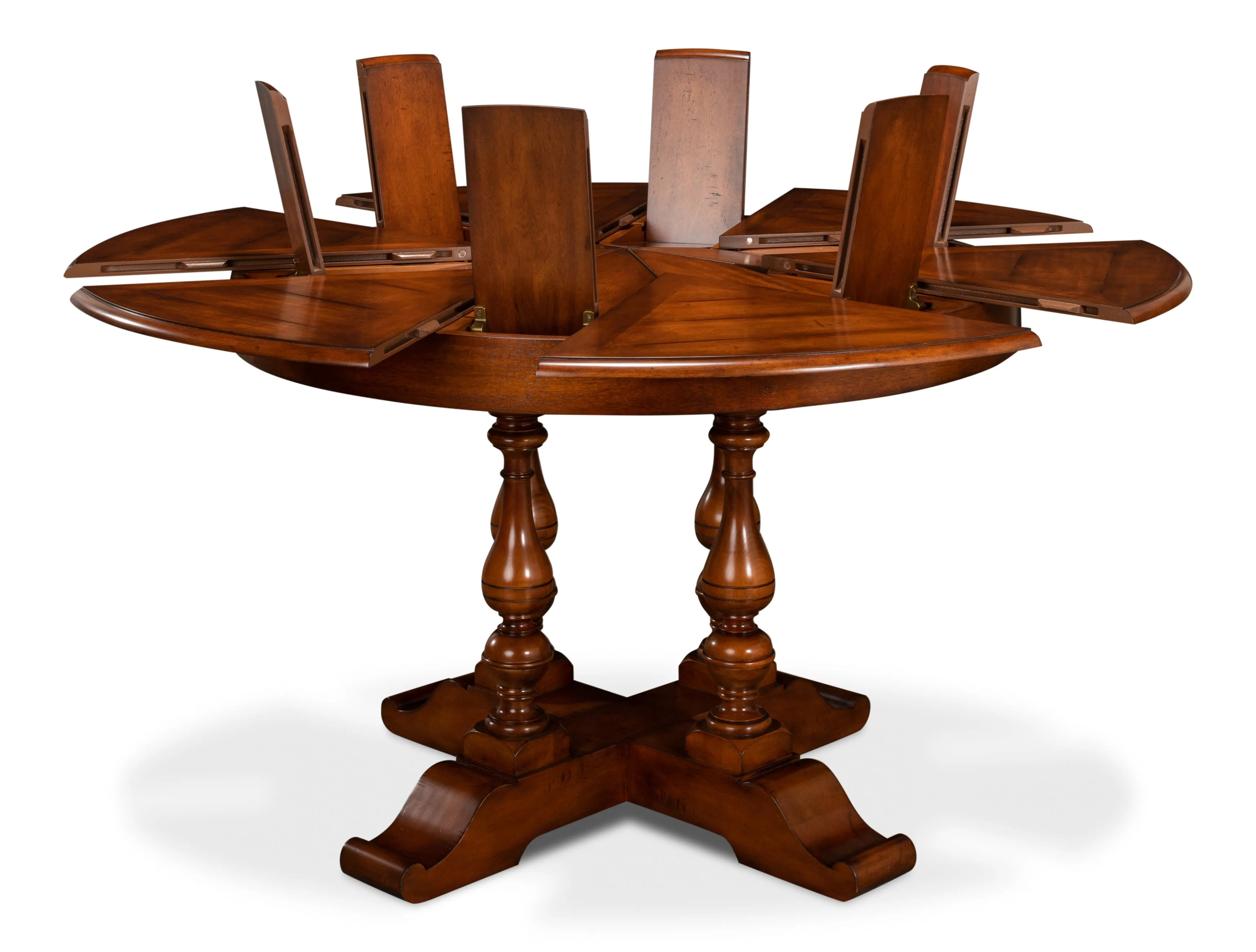Sarreid - Walnut Jupe Dining Table  Small - Brown - Traditional
