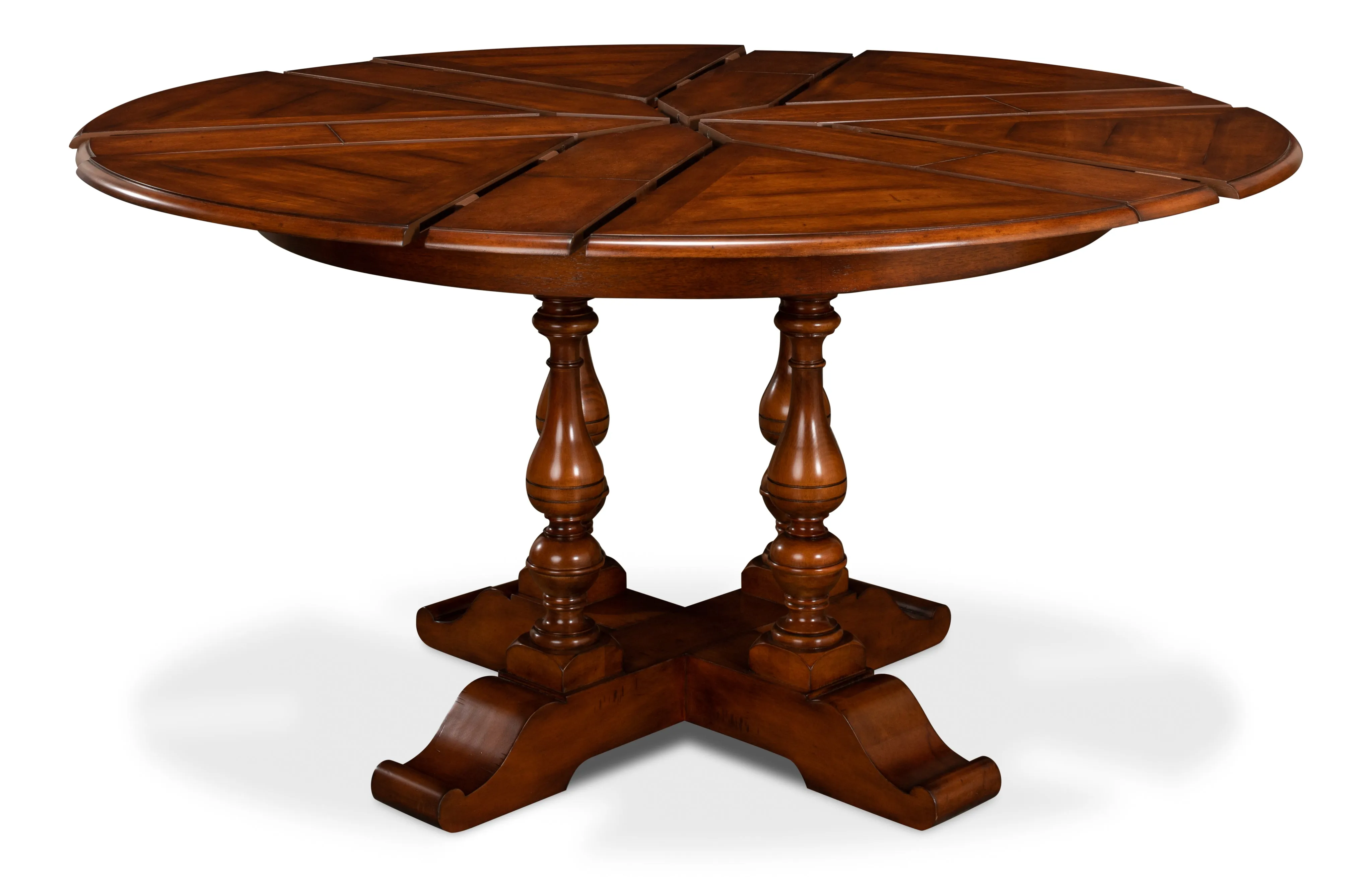 Sarreid - Walnut Jupe Dining Table  Small - Brown - Traditional