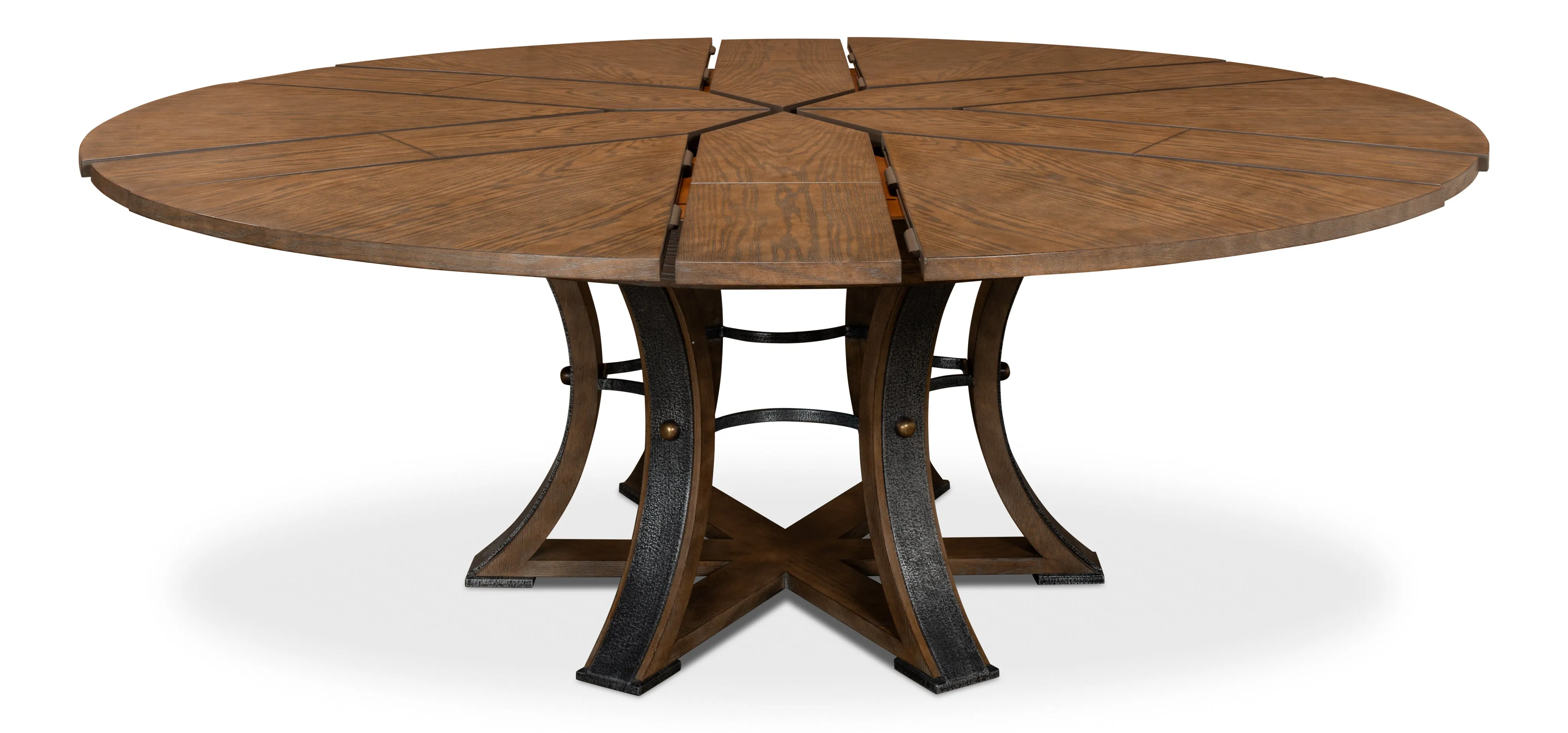 Sarreid - Walnut Jupe Dining Table  Small - Brown - Traditional