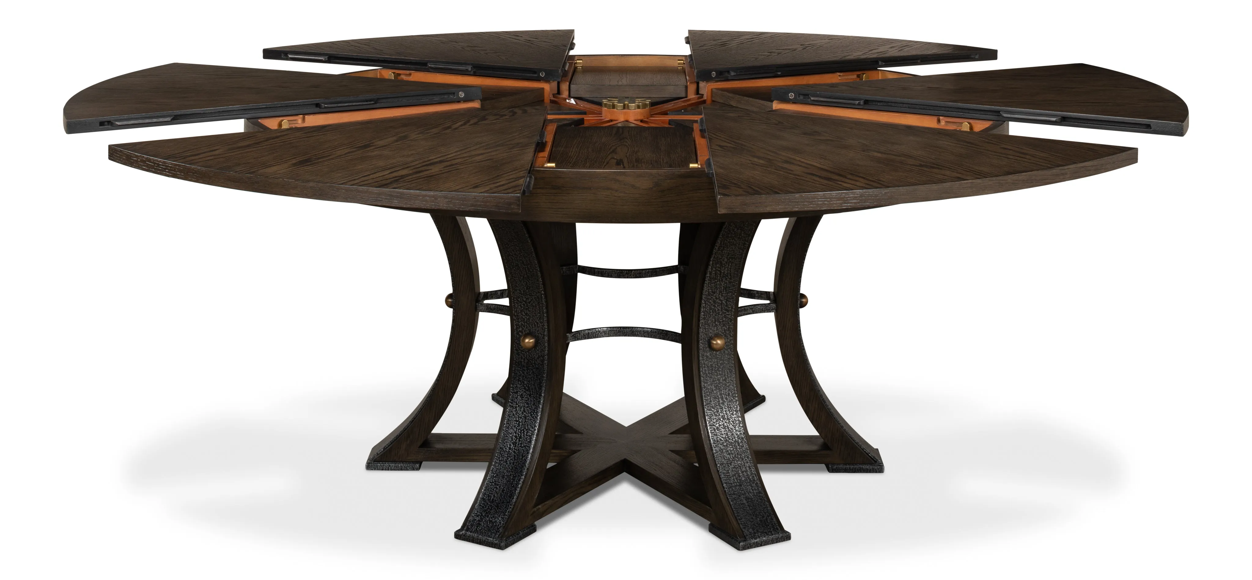 Sarreid - Walnut Jupe Dining Table  Small - Brown - Traditional