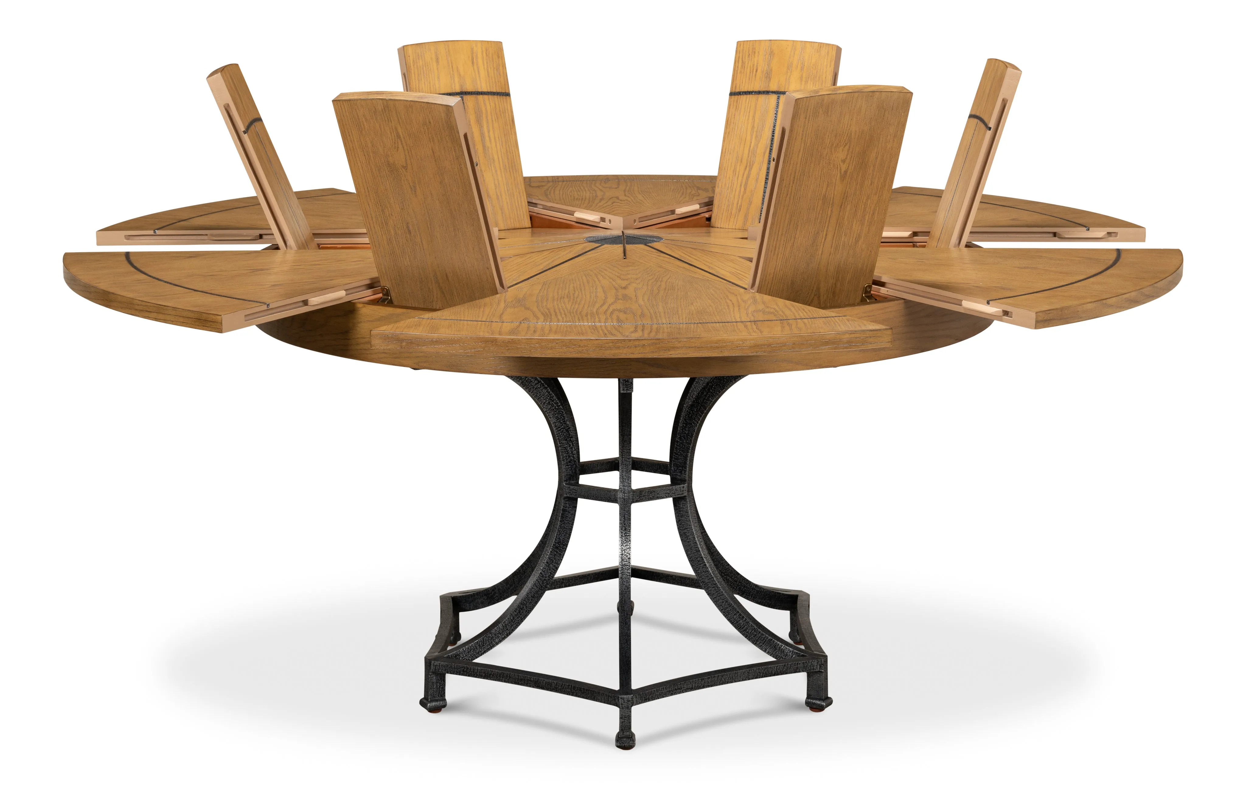 Sarreid - Walnut Jupe Dining Table  Small - Brown - Traditional