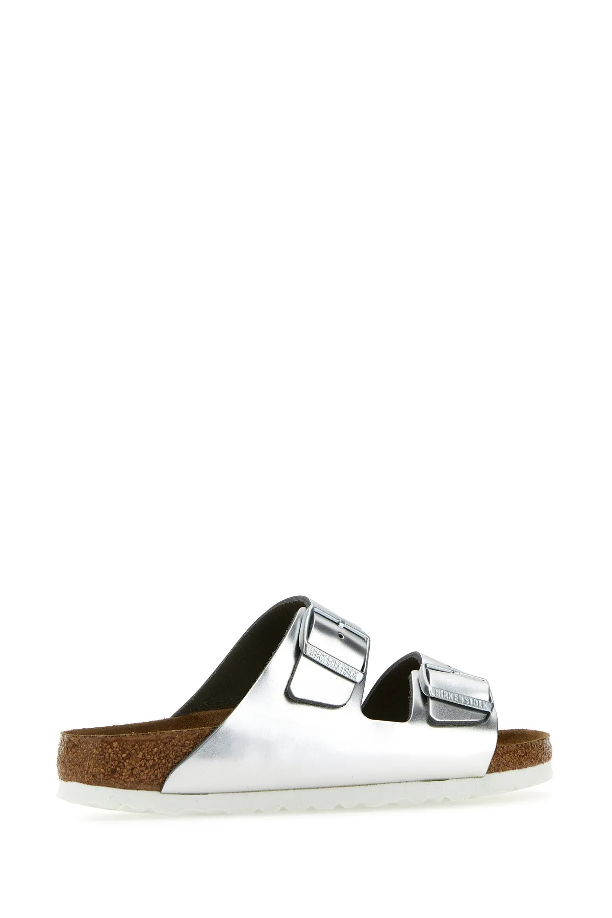 Silver leather Arizona BS slippers