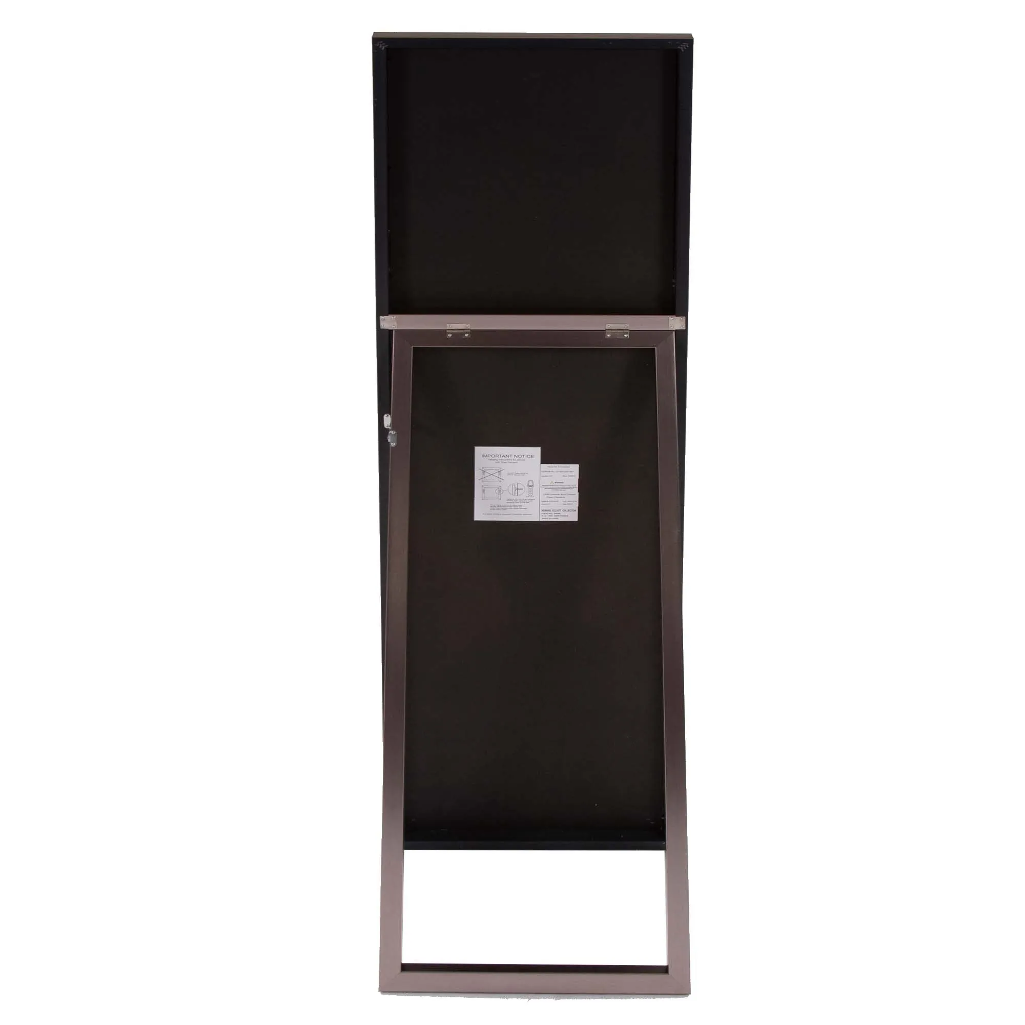Sleek Brushed Brass Rectangular Full Length Standing Mirror | 19"x35"