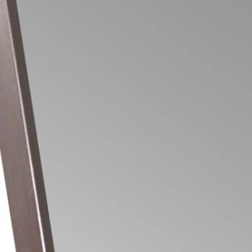 Sleek Brushed Brass Rectangular Full Length Standing Mirror | 19"x35"