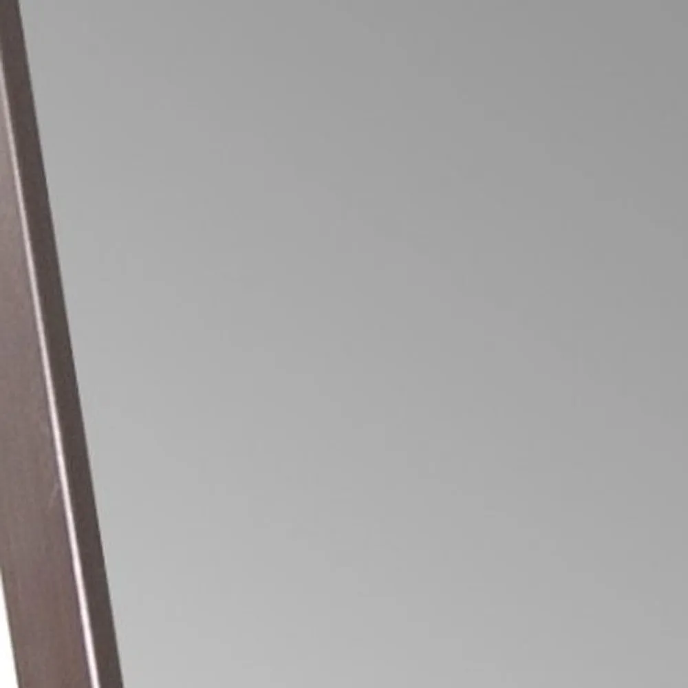 Sleek Brushed Brass Rectangular Full Length Standing Mirror | 19"x35"