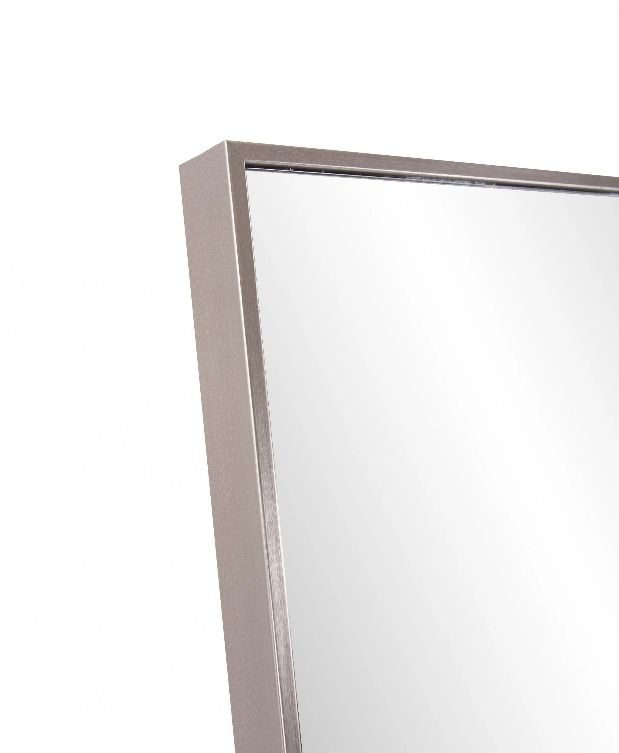 Sleek Brushed Brass Rectangular Full Length Standing Mirror | 19"x35"