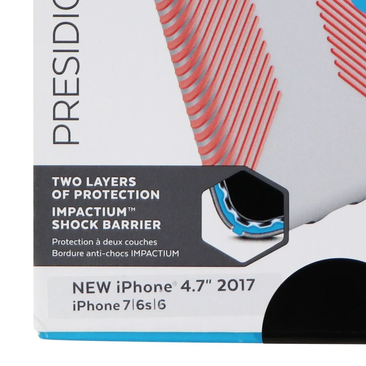 Speck Presidio Grip Hard Case for Apple iPhone SE (2nd Gen) & 8/7/6s - Gray/Pink