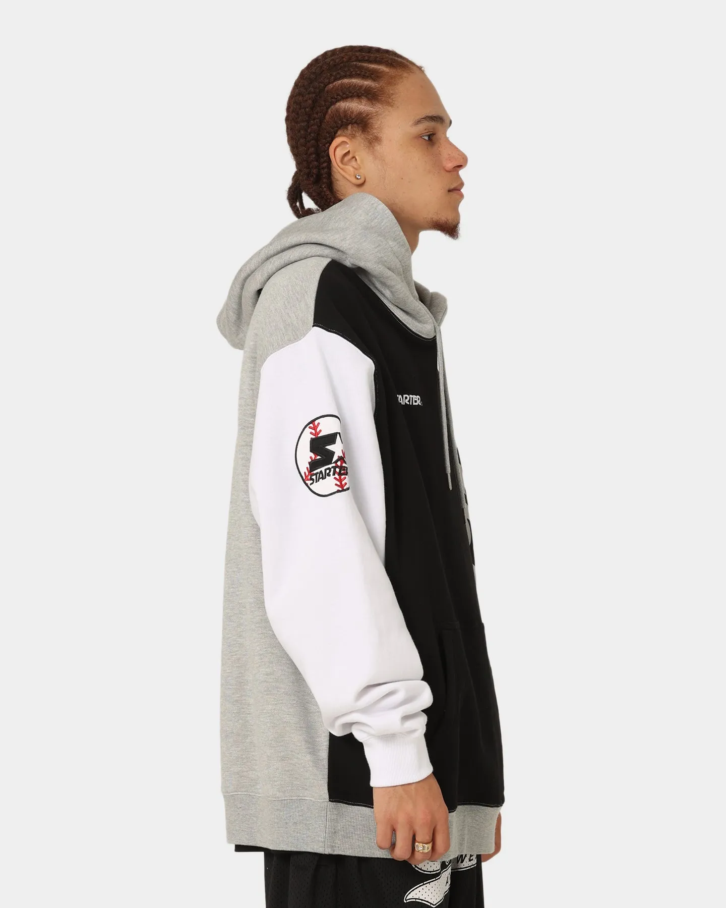 Starter Athletic Panel Hoodie Black/White