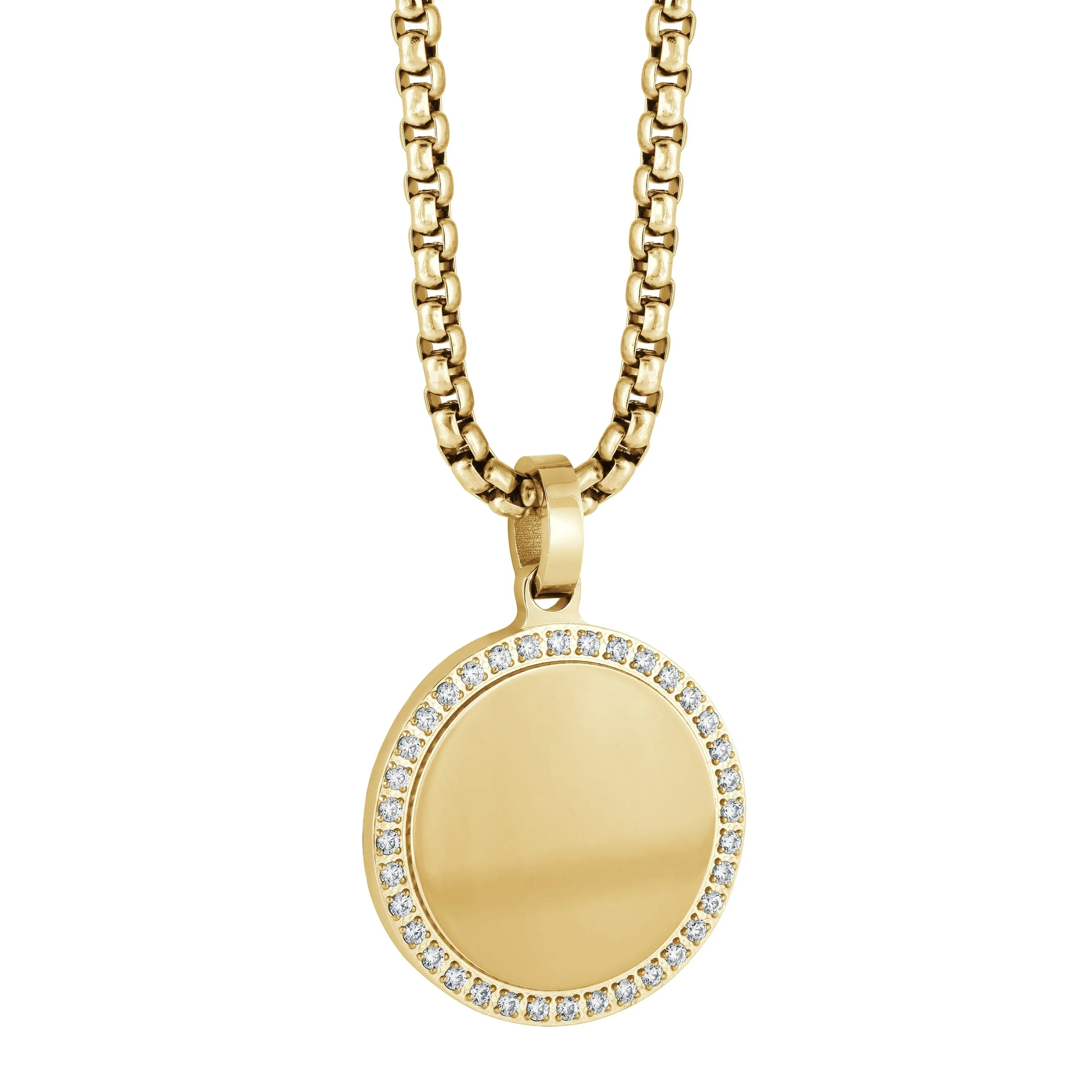Studded Circle Pendant