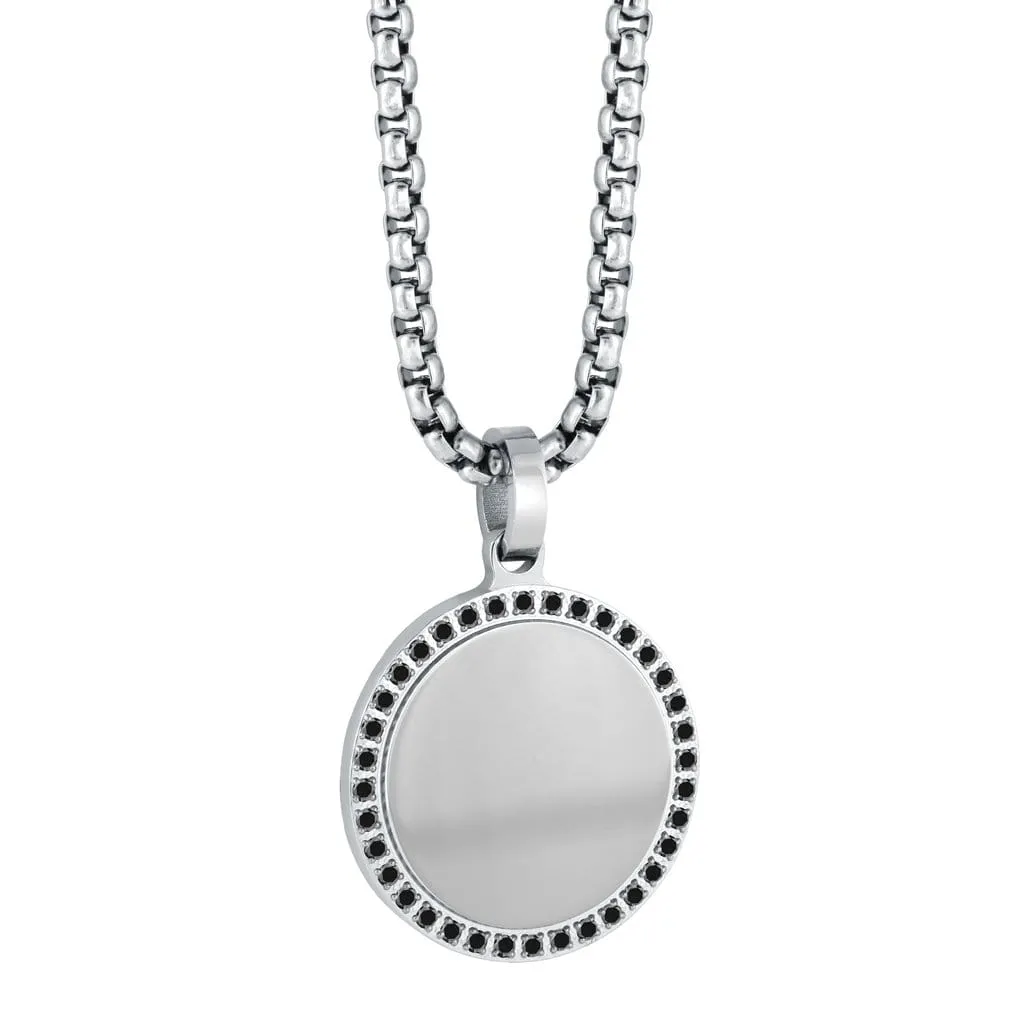 Studded Circle Pendant