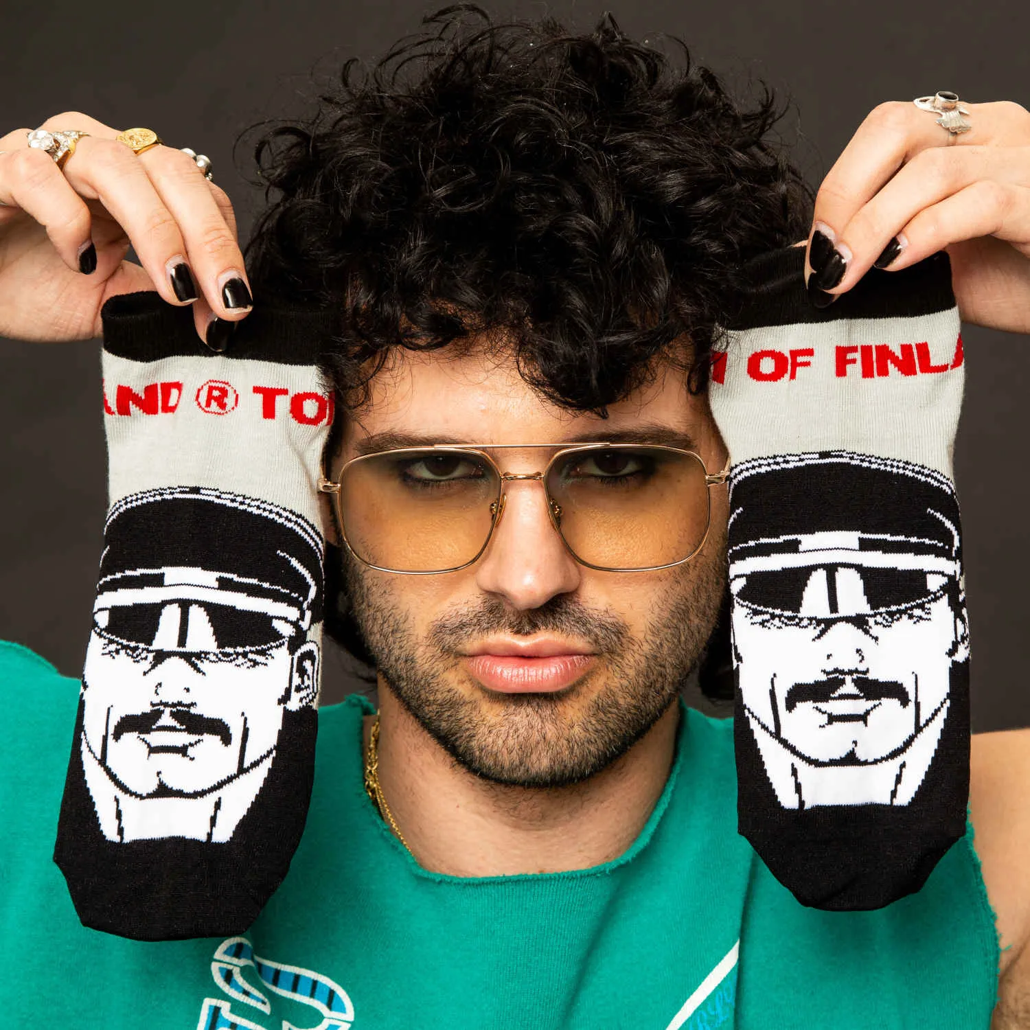 TOM OF FINLAND LEATHER MAN QUARTER SOCKS