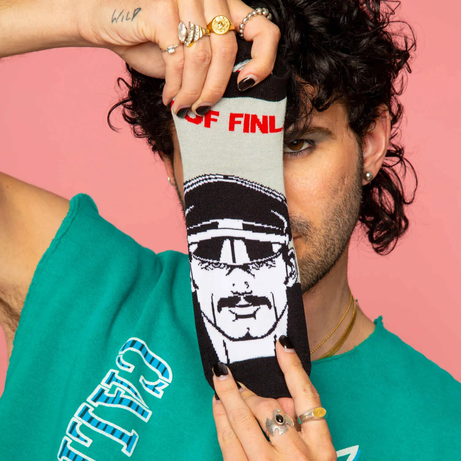 TOM OF FINLAND LEATHER MAN QUARTER SOCKS