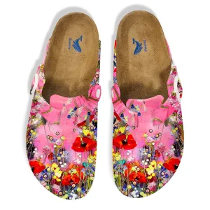 Yiume Footwear Women’s  Clogs Adjustable Buckle Slip on Footbed Slippers