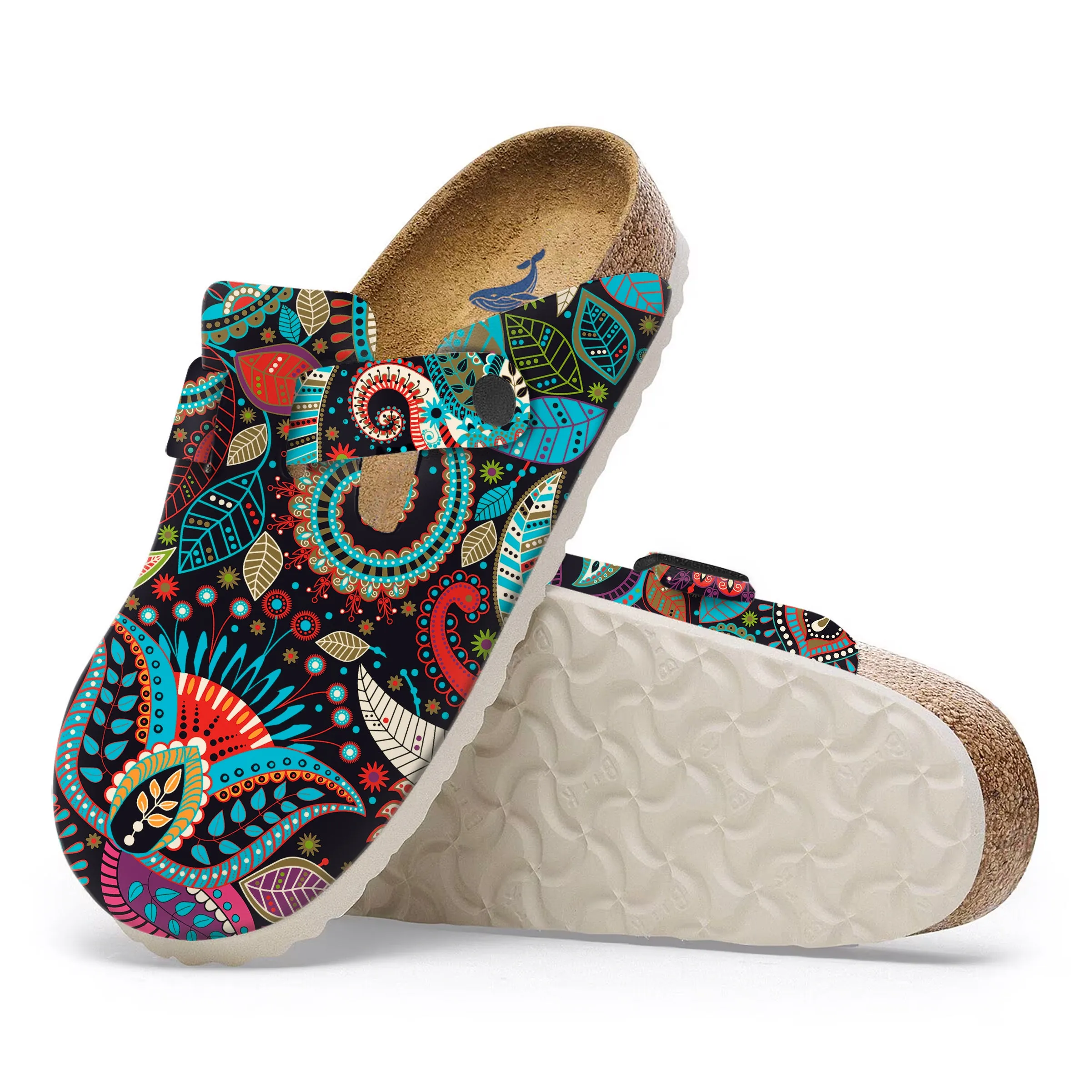 Yiume Footwear Women’s Clogs Adjustable Buckle Slip on Footbed Slippers